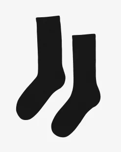 Organic Active Sock - Deep Black