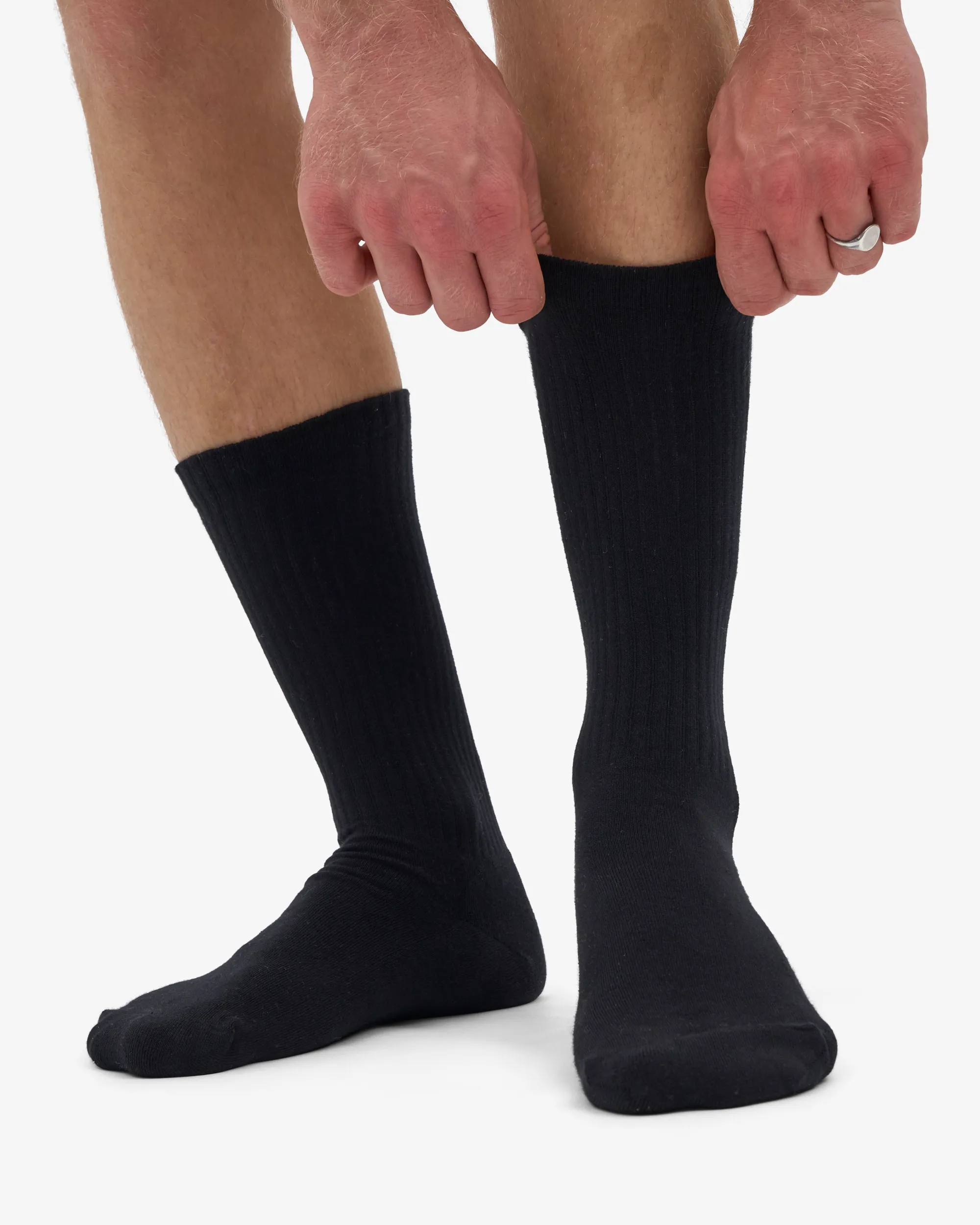 Organic Active Sock - Deep Black (3-Pack)