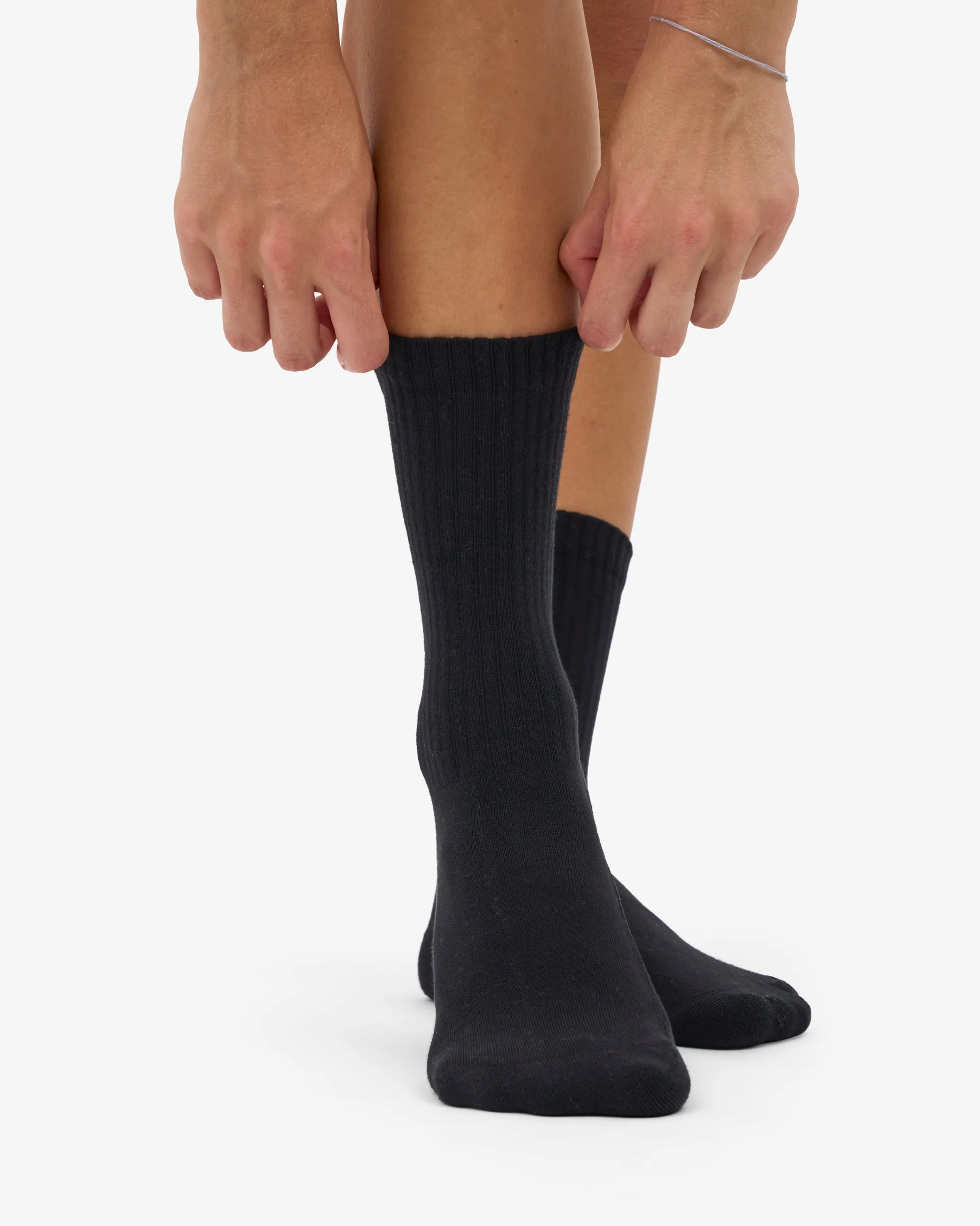 Organic Active Sock - Deep Black (3-Pack)