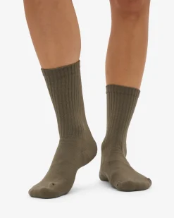 Organic Active Sock - Dusty Olive