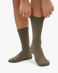 Organic Active Sock - Dusty Olive