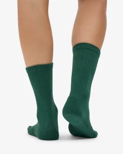 Organic Active Sock - Emerald Green (3-Pack)