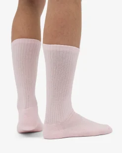 Organic Active Sock - Faded Pink