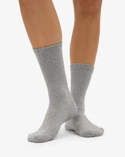 Organic Active Sock - Heather Grey