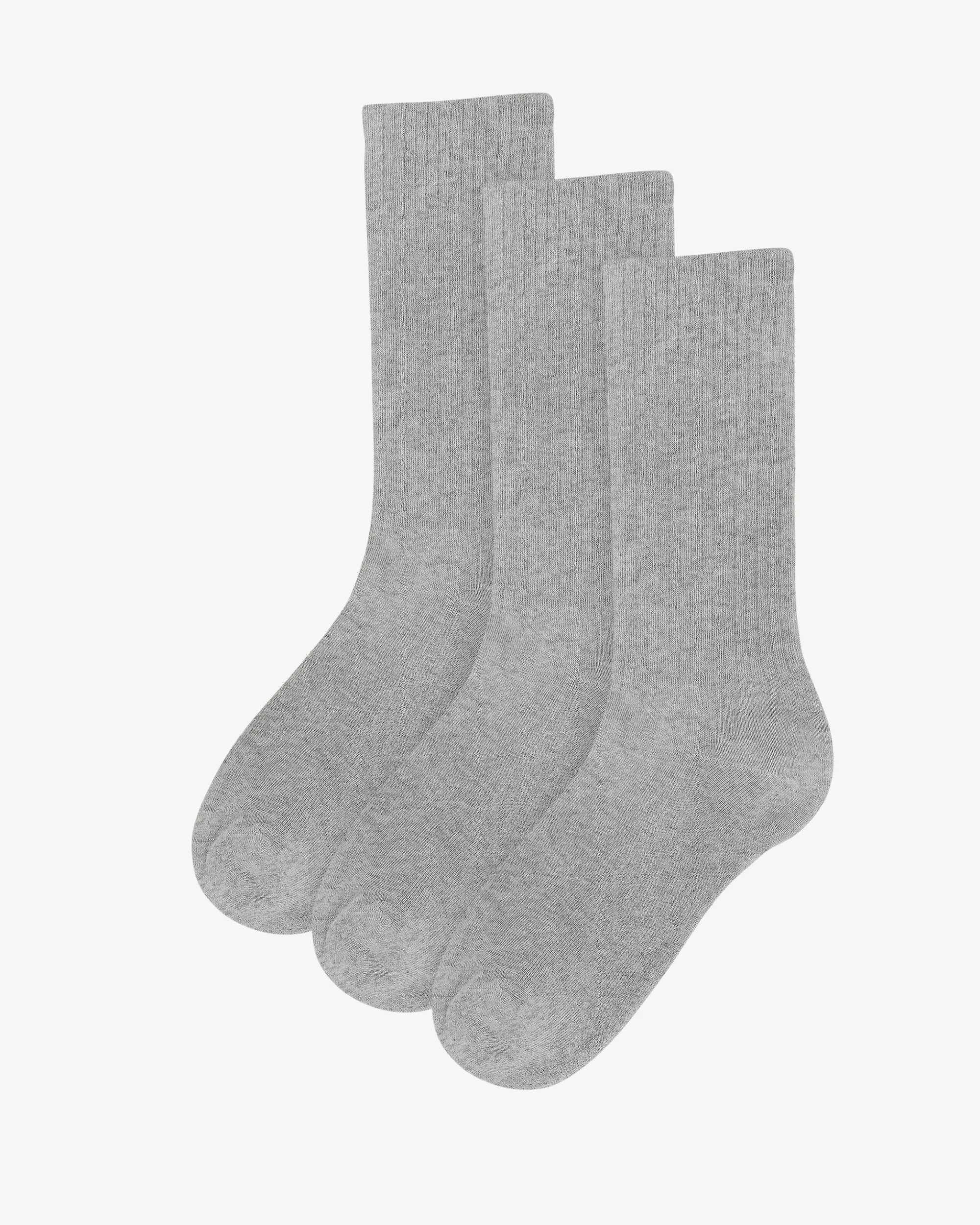 Organic Active Sock - Heather Grey (3-Pack)