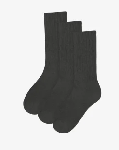 Organic Active Sock - Lava Grey (3-Pack)