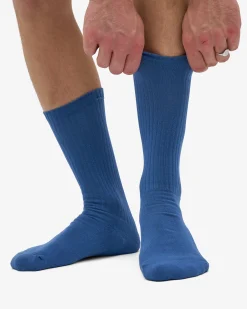 Organic Active Sock - Petrol Blue