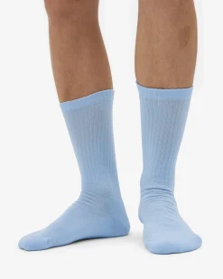 Organic Active Sock - Polar Blue