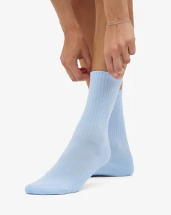 Organic Active Sock - Polar Blue