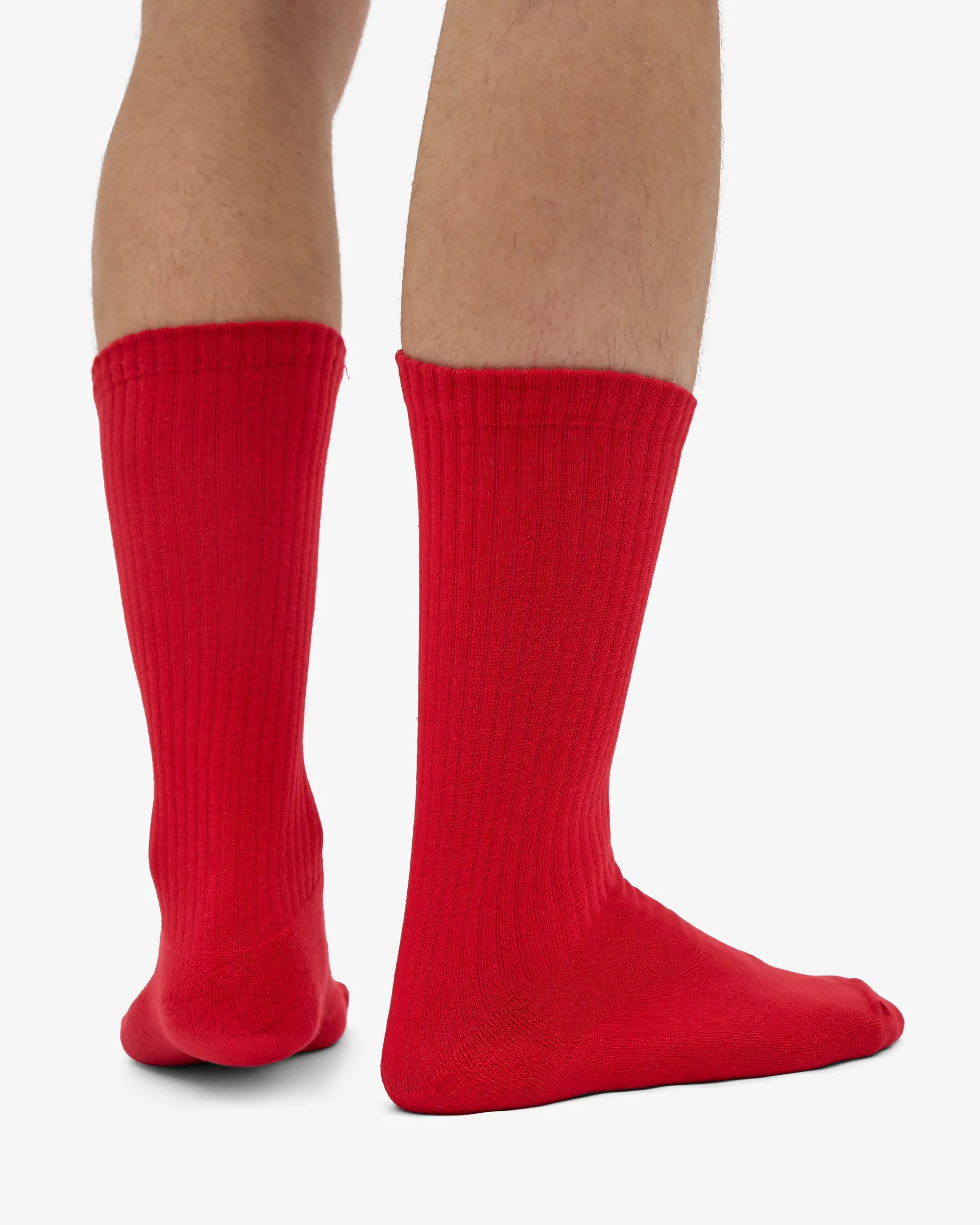 Organic Active Sock - Scarlet Red (3-Pack)