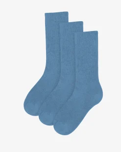 Organic Active Sock - Seaside Blue (3-Pack)