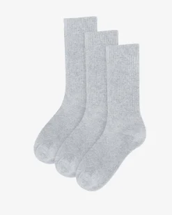 Organic Active Sock - Snow Melange (3-Pack)
