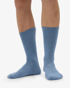 Organic Active Sock - Steel Blue (3-Pack)