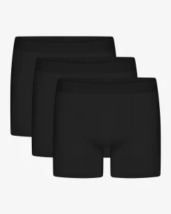 Organic Boxer Briefs 3 Pack - Deep Black