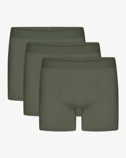 Organic Boxer Briefs 3 Pack - Dusty Olive