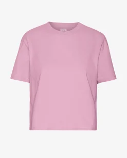 Organic Boxy Crop Tee - Cherry Blossom