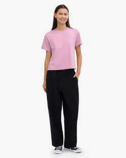 Organic Boxy Crop Tee - Cherry Blossom