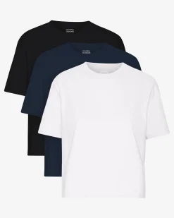 Organic Boxy Crop Tee - Mixed 01 (3-Pack)