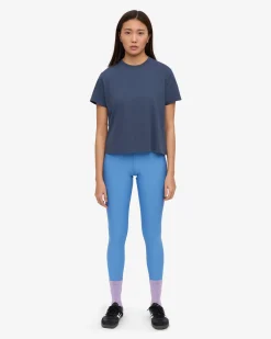Organic Boxy Crop Tee - Petrol Blue (3-Pack)