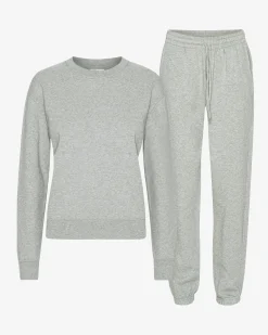 Organic Classic Sweatsuit - Heather Grey