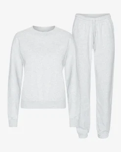 Organic Classic Sweatsuit - Snow Melange