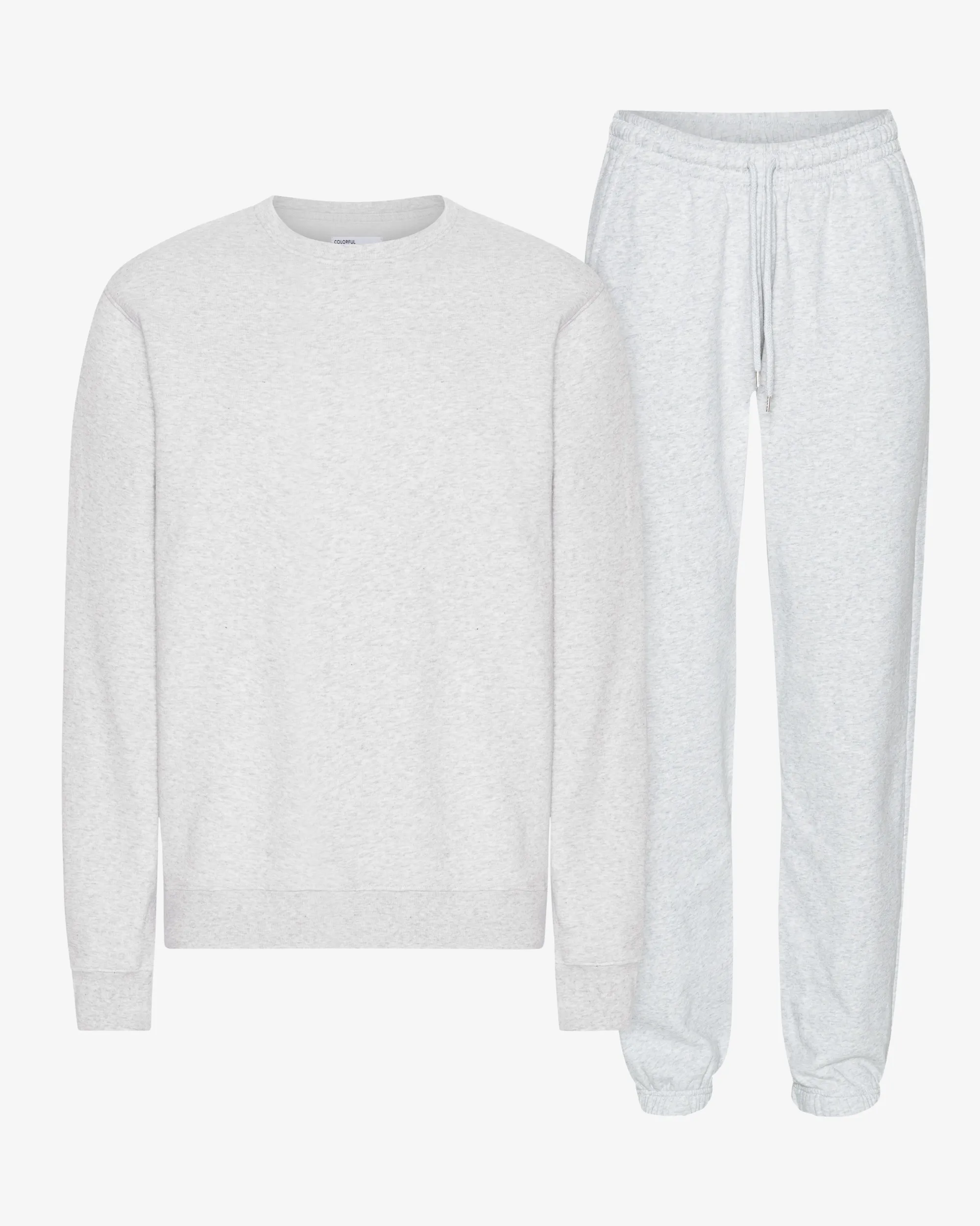 Organic Classic Sweatsuit - Snow Melange
