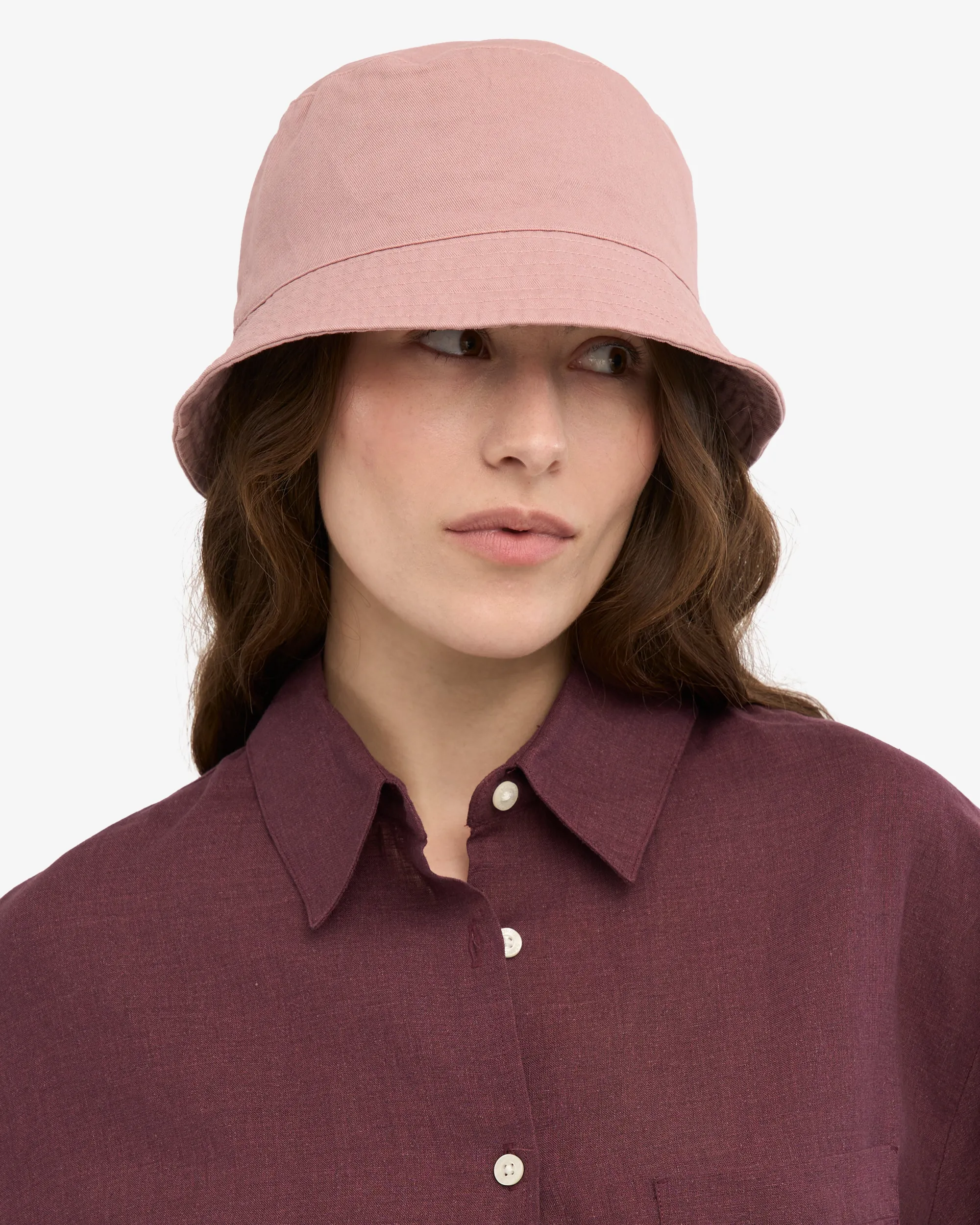 Organic Cotton Bucket Hat - Faded Pink