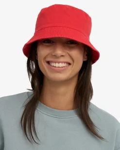 Organic Cotton Bucket Hat - Red Tangerine