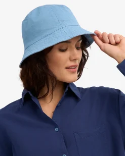Organic Cotton Bucket Hat - Seaside Blue