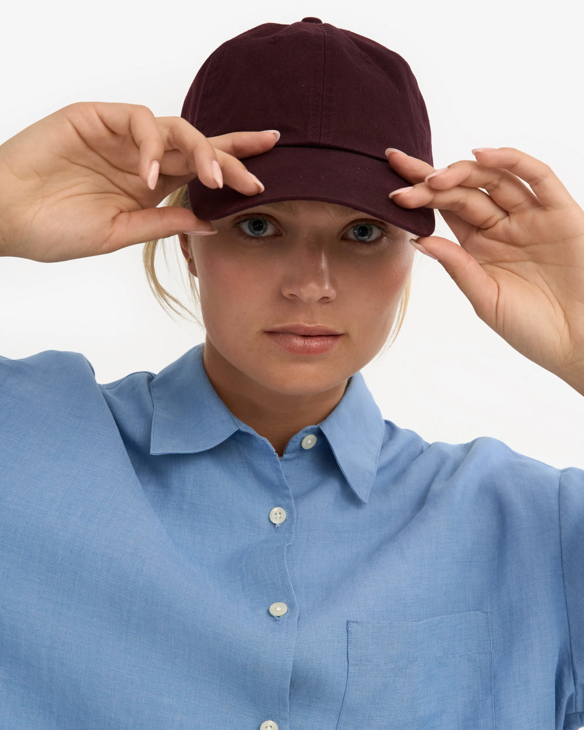 Organic Cotton Cap - Oxblood Red