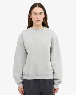 Organic Oversized Crew - Faded Grey