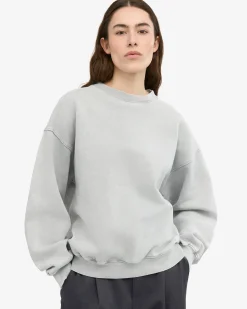 Organic Oversized Crew - Faded Grey