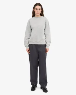 Organic Oversized Crew - Faded Grey