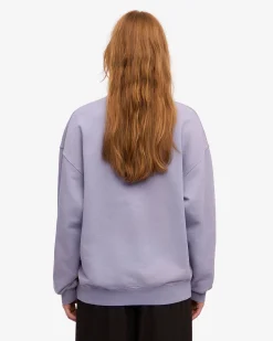 Organic Oversized Crew - Purple Jade