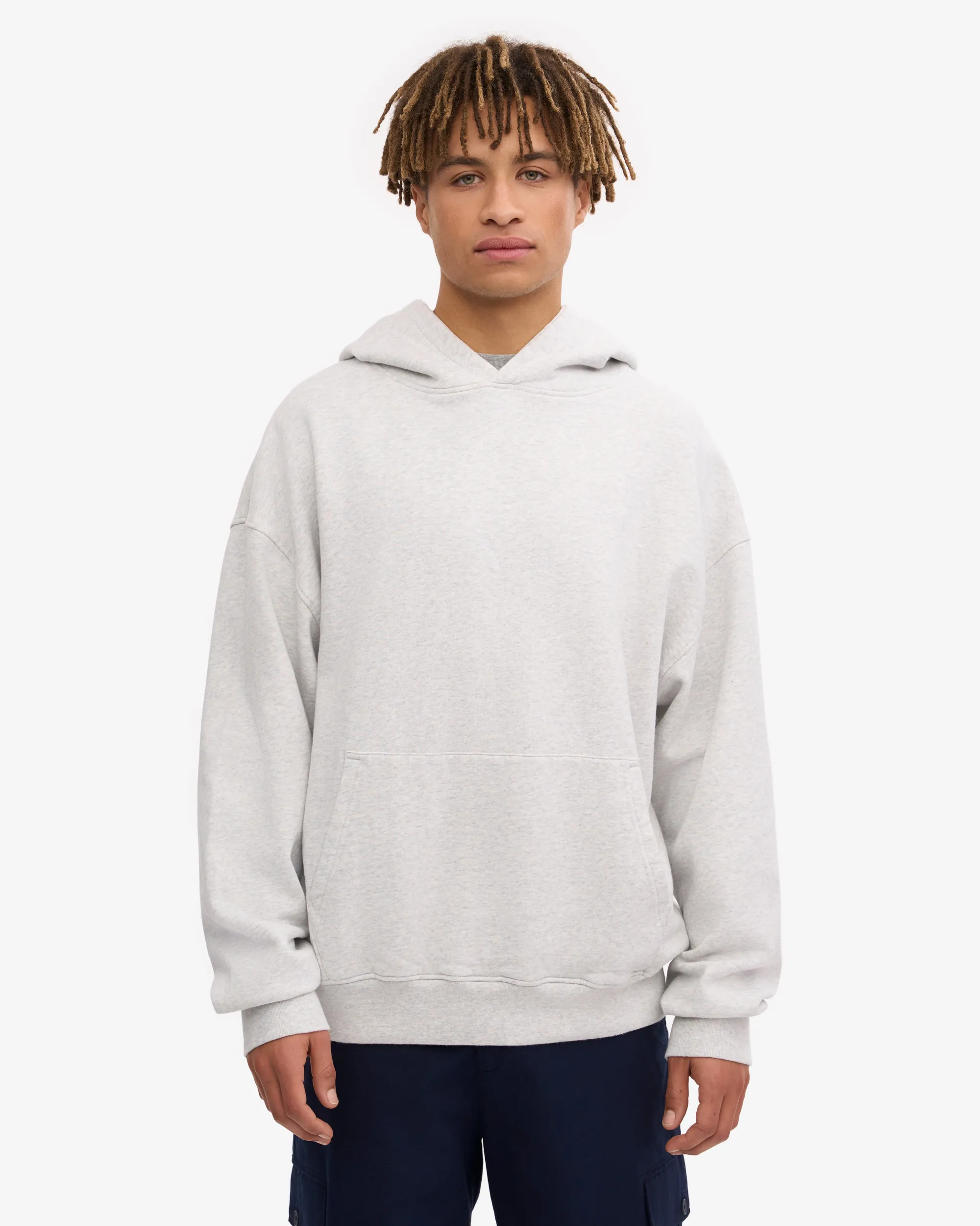 Organic Oversized Hood - Snow Melange