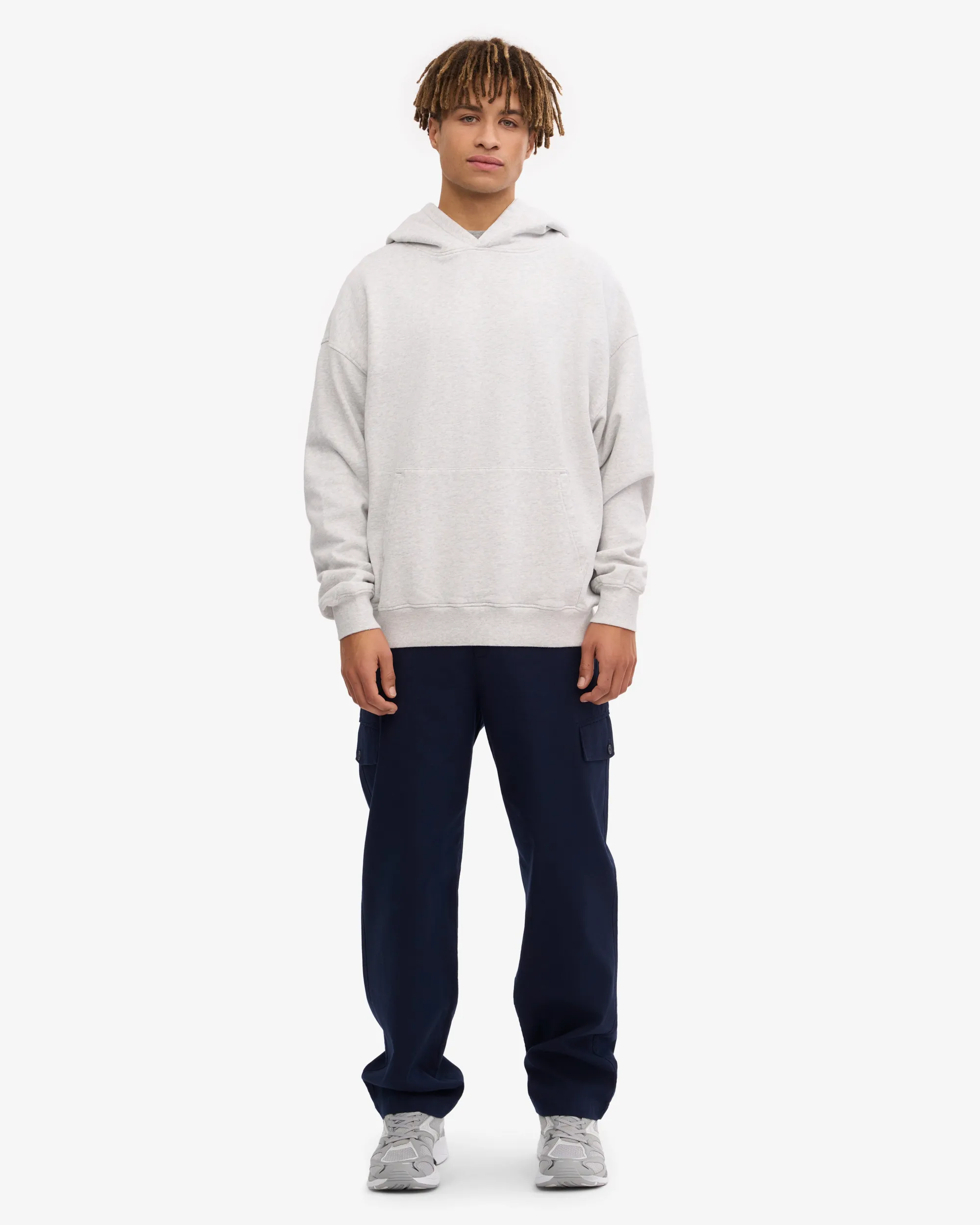 Organic Oversized Hood - Snow Melange