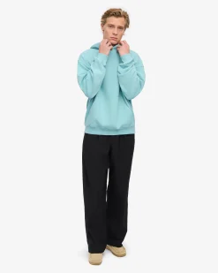 Organic Oversized Hood - Teal Blue