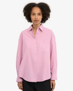 Organic Oversized Shirt - Cherry Blossom