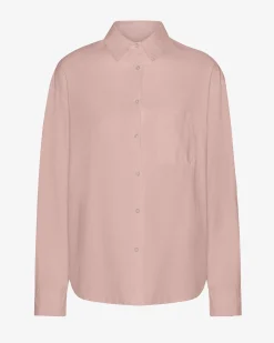 Organic Oversized Shirt - Faded Pink