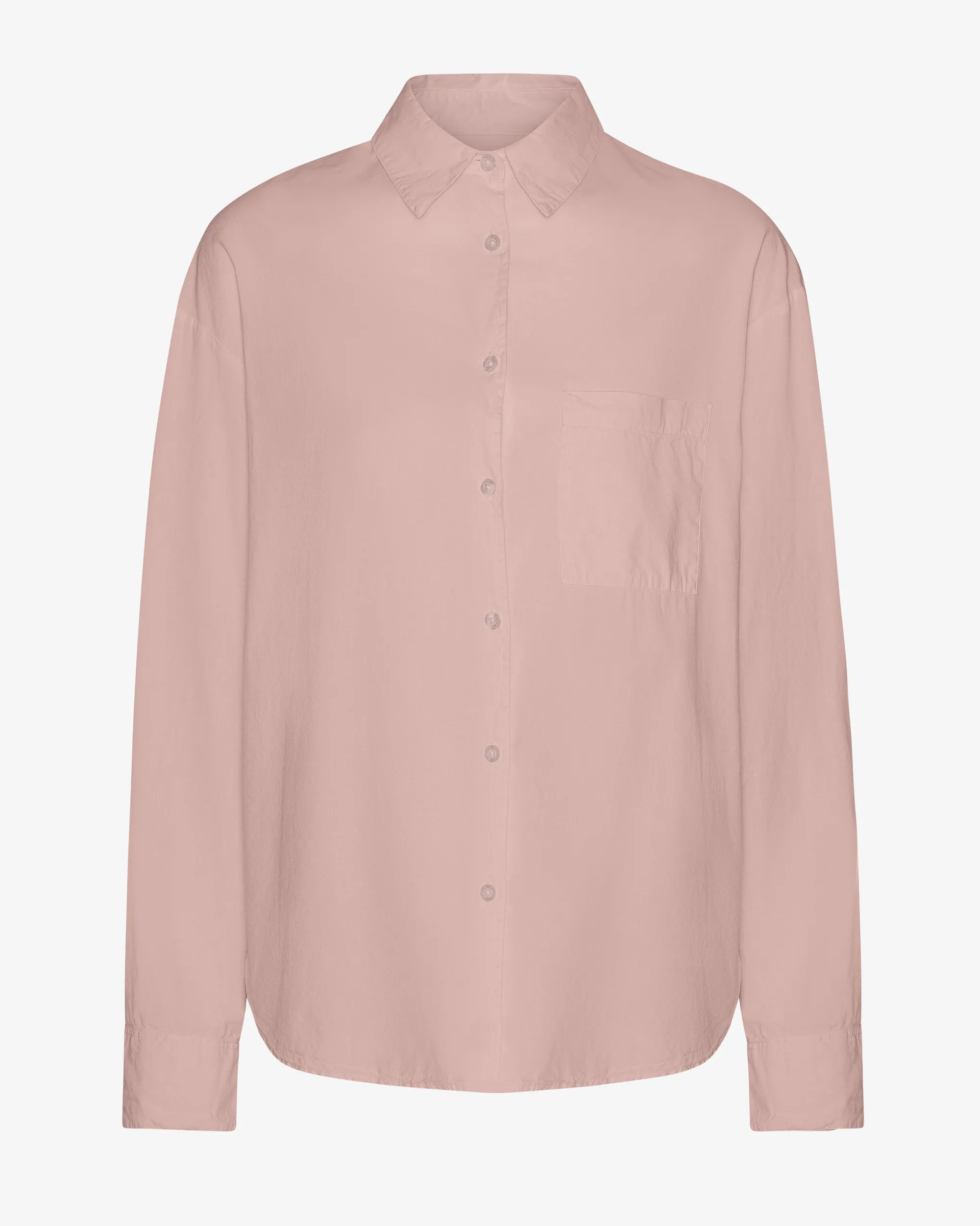 Organic Oversized Shirt - Faded Pink
