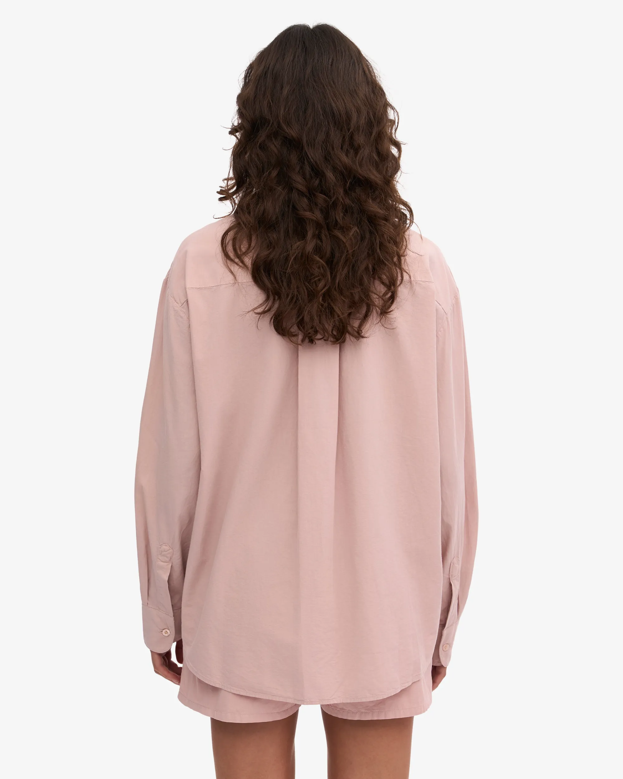 Organic Oversized Shirt - Faded Pink