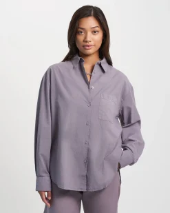 Organic Oversized Shirt - Hunter Green
