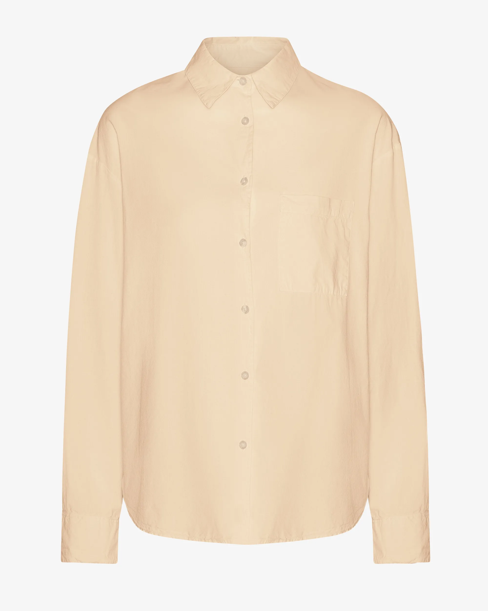 Organic Oversized Shirt - Soft Yellow