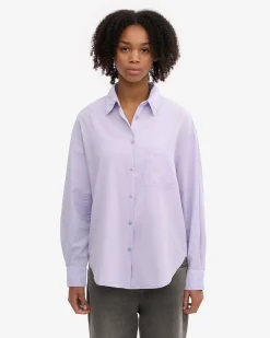 Organic Oversized Shirt - Soft Lavender