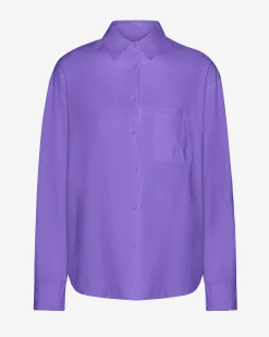 Organic Oversized Shirt - Ultra Violet