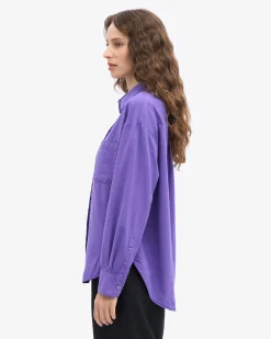 Organic Oversized Shirt - Ultra Violet