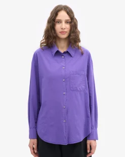Organic Oversized Shirt - Ultra Violet