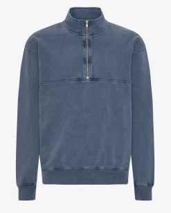 Organic Quarter Zip - Neptune Blue