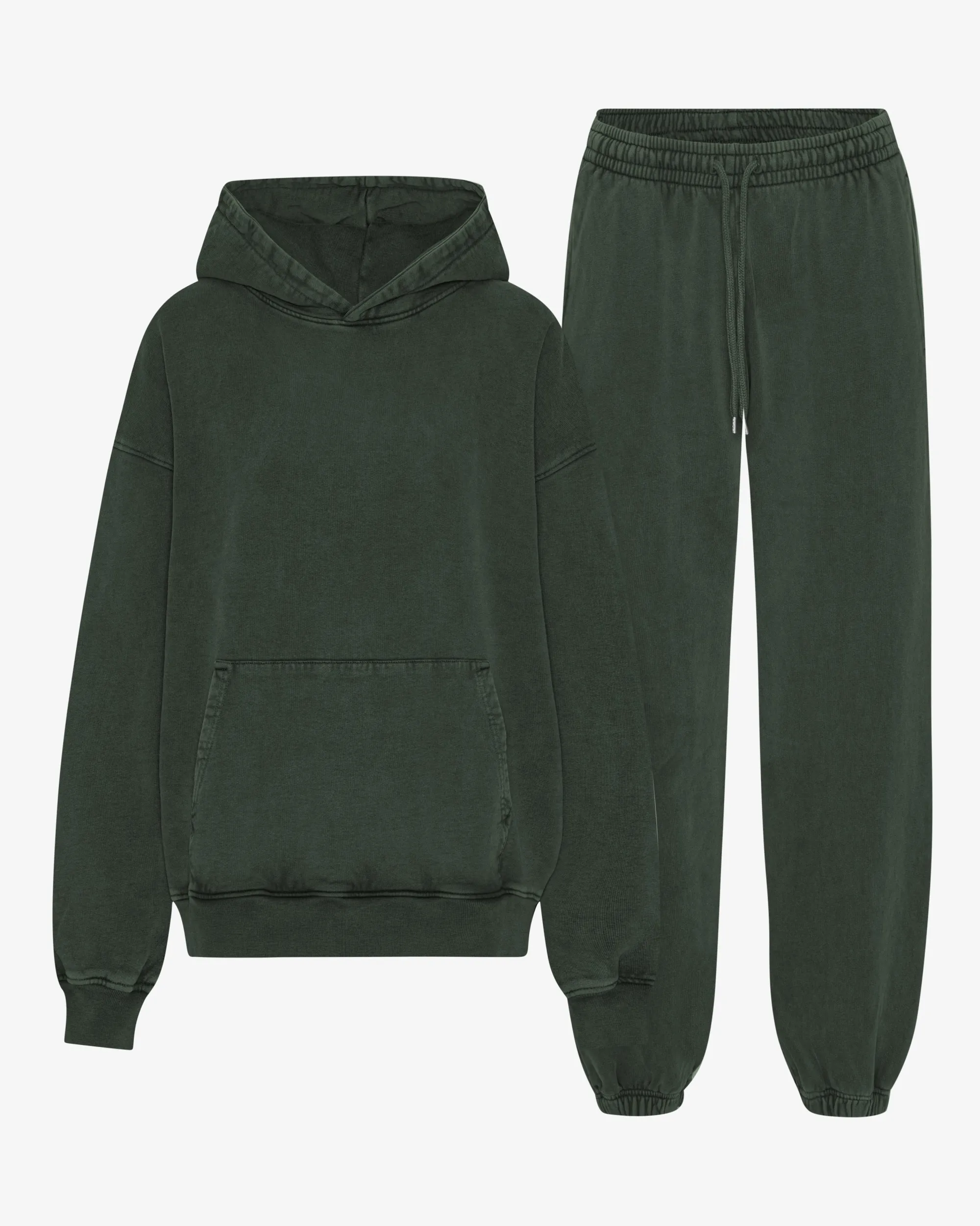 Organic Relaxed Hood Sweatsuit - Midnight Forest