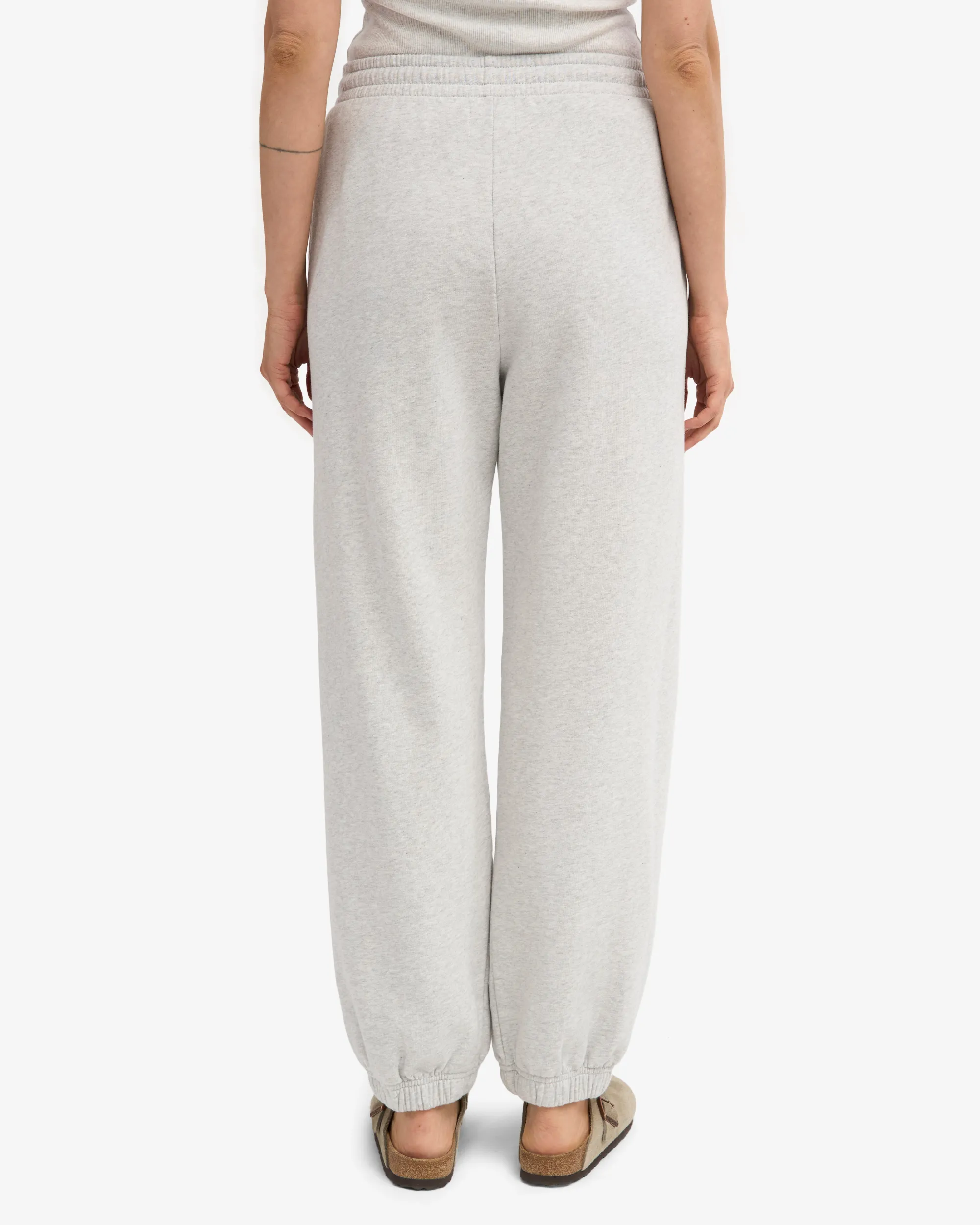 Organic Relaxed Hood Sweatsuit - Snow Melange